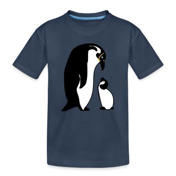 manchot - T-shirt bio Premium Enfant - bleu marine - Devant