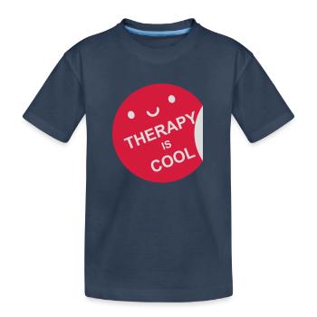 la thérapie est cool Citation - T-shirt bio Premium Enfant - bleu marine - Devant