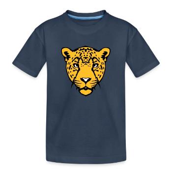 guepard animal sauvage 18 - T-shirt bio Premium Enfant - bleu marine - Devant