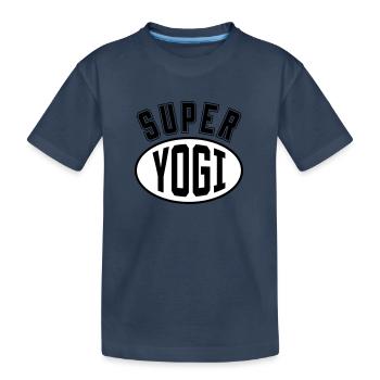 Super Yogi / Yoga - T-shirt bio Premium Enfant - bleu marine - Devant