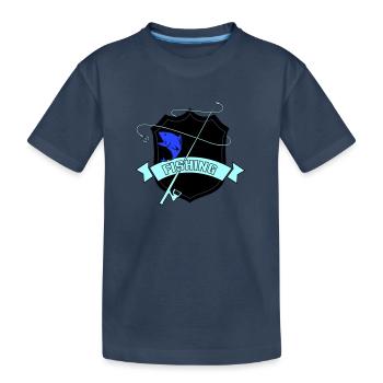 Copie des armoiries de la pêche - T-shirt bio Premium Enfant - bleu marine - Devant