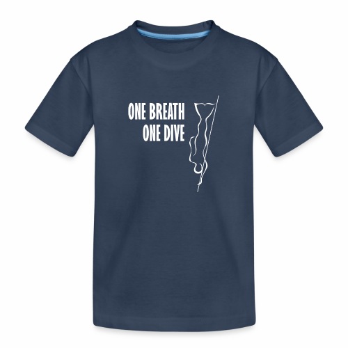 One breath one dive Freediver - Kids' Premium Organic T-Shirt