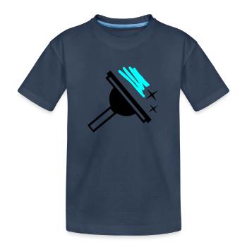 Nettoyeur de vitres - T-shirt bio Premium Enfant - bleu marine - Devant