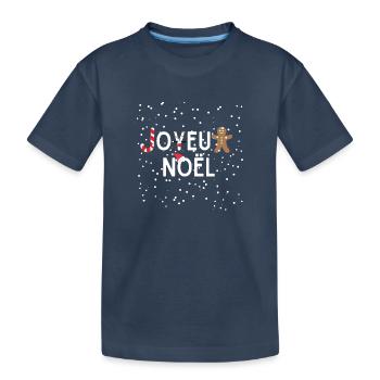 Joyeux noël - T-shirt bio Premium Enfant - bleu marine - Devant