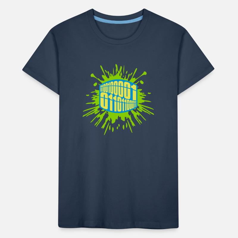Langage de programme de code binaire T-shirt bio Premium Enfant
