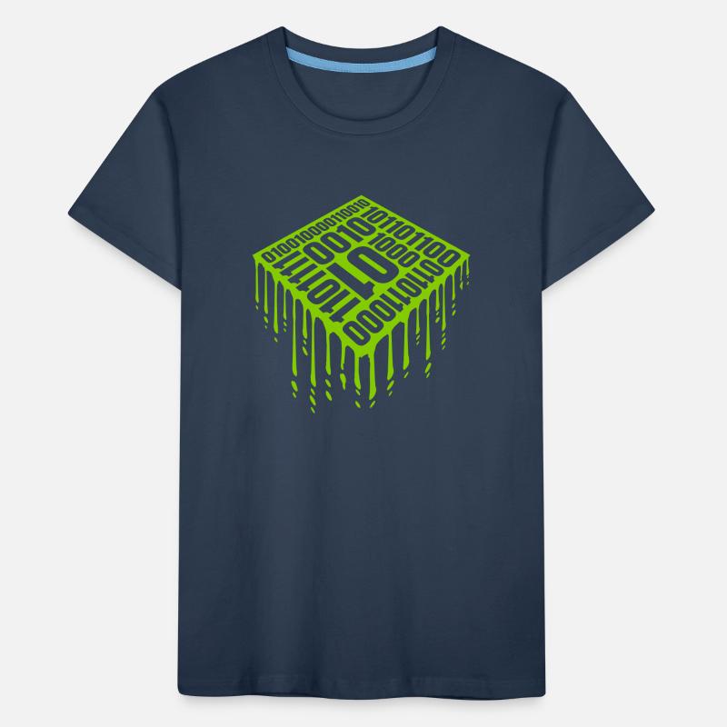 Langage de programme de code binaire T-shirt bio Premium Enfant
