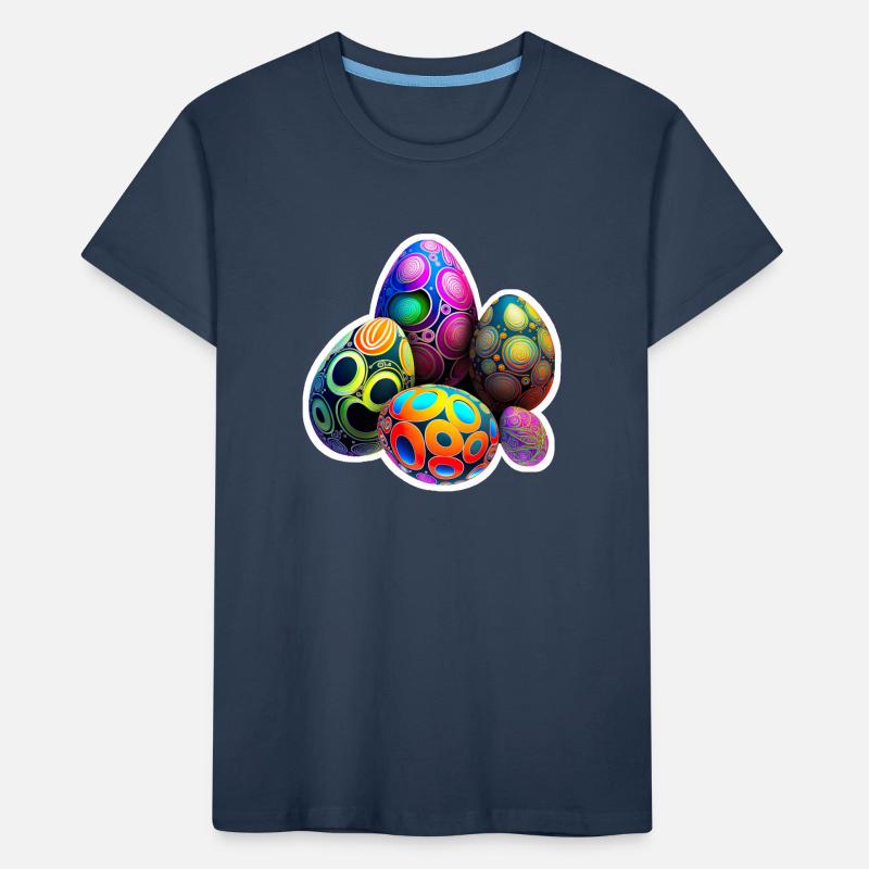 Psychedelic Easter Egg Party Easter Eggs Colorful Kids' Premium Organic T-Shirt