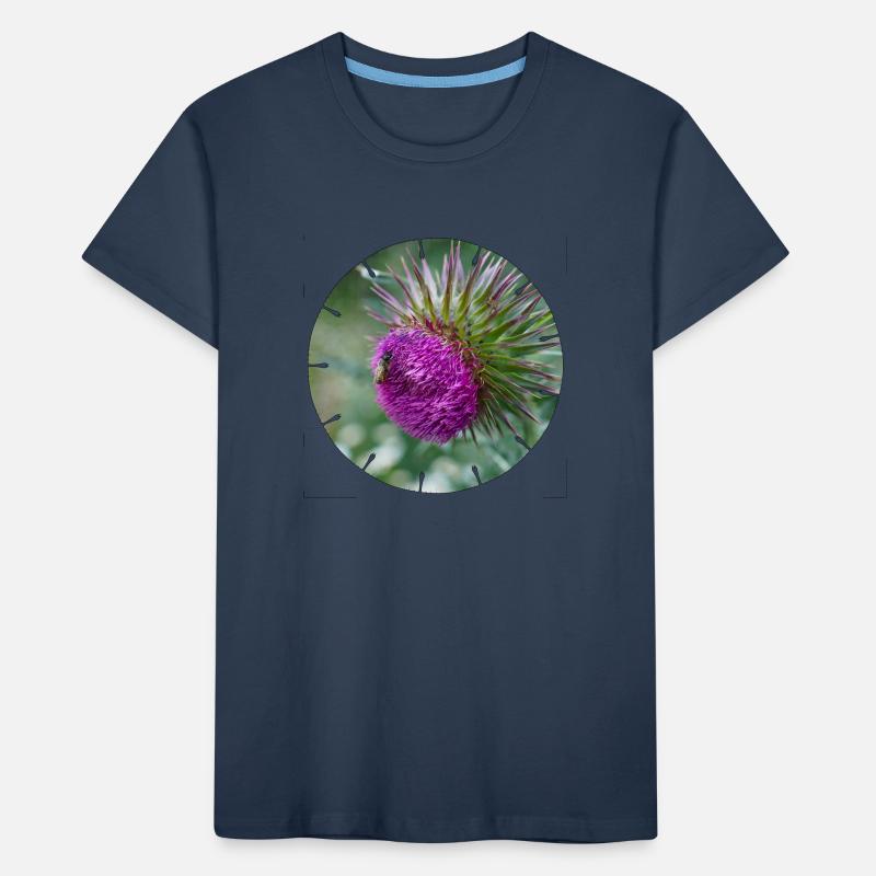 Die Distelblüte wird oft als Unkraut verschrien Kinder Premium Bio T-Shirt