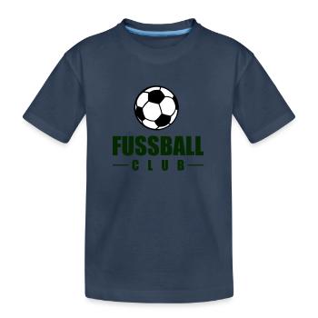 fussball club - Kinder Premium Bio T-Shirt - Navy - Vorne