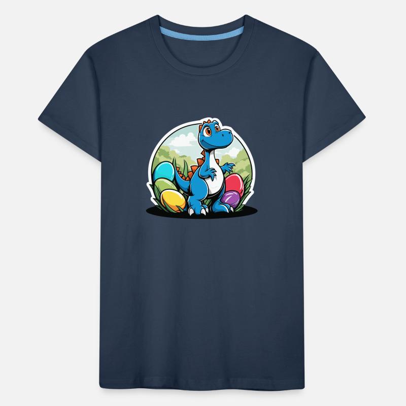 Dinosaur Easter Eggs Easter Kids' Premium Organic T-Shirt