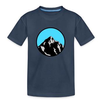 montagne - T-shirt bio Premium Enfant - bleu marine - Devant