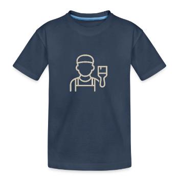 Der Maler - Kinder Premium Bio T-Shirt - Navy - Vorne