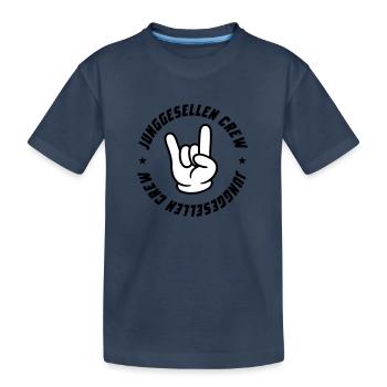 Junggesellen Crew Jga - Kinder Premium Bio T-Shirt - Navy - Vorne