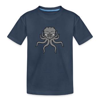 Octopus Octopus Octopus Squid Alien Alien - Kids' Premium Organic T-Shirt - navy - Front