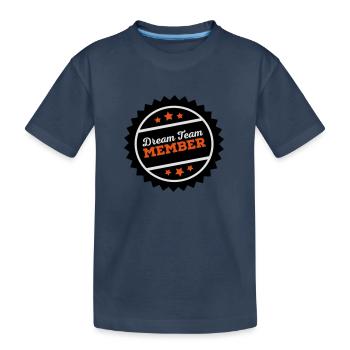 Team - Kinder Premium Bio T-Shirt - Navy - Vorne