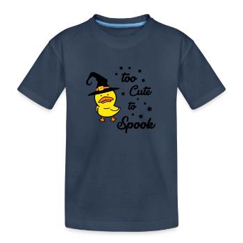 Trop mignon pour effrayer 02 - T-shirt bio Premium Enfant - bleu marine - Devant