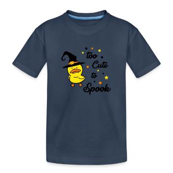 Trop mignon pour effrayer 01 - T-shirt bio Premium Enfant - bleu marine - Devant