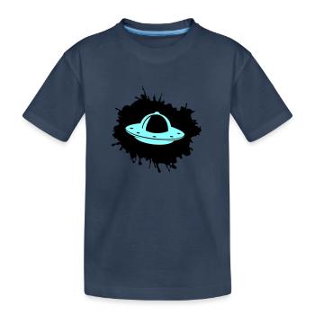 Blobs d’OVNI - T-shirt bio Premium Enfant - bleu marine - Devant