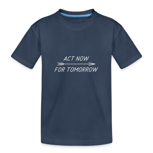 Act now for tomorrow - Kinderen premium biologisch T-shirt