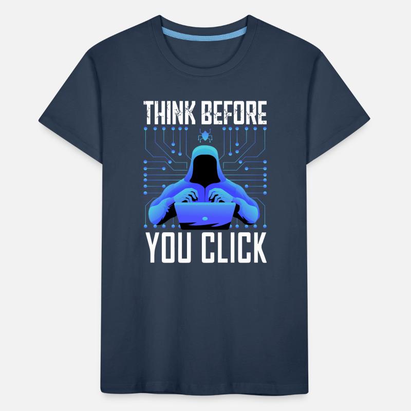 Hacker-Hacker-Hacker-Programmierer Linux Cybersicherheitsdaten Kinder Premium Bio T-Shirt