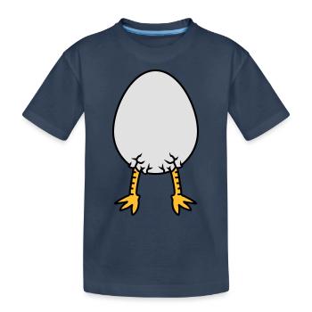 Chick In Egg - T-shirt bio Premium Enfant - bleu marine - Devant