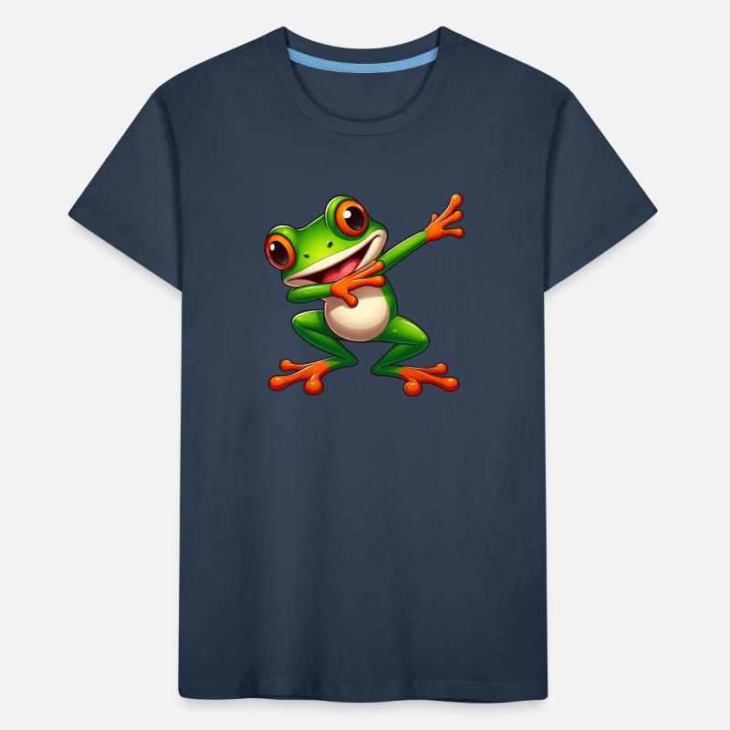 Cool Frog Dabbing Toad Style Kids' Premium Organic T-Shirt