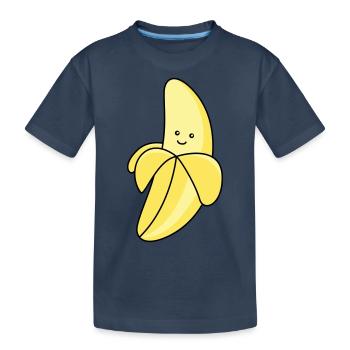 Bande dessinée banane - T-shirt bio Premium Enfant - bleu marine - Devant