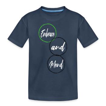 Les relations de soutien soutiennent les dictons de guérison - T-shirt bio Premium Enfant - bleu marine - Devant