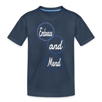 Système de soutien à la guérison spirituelle - T-shirt bio Premium Enfant - bleu marine - Devant