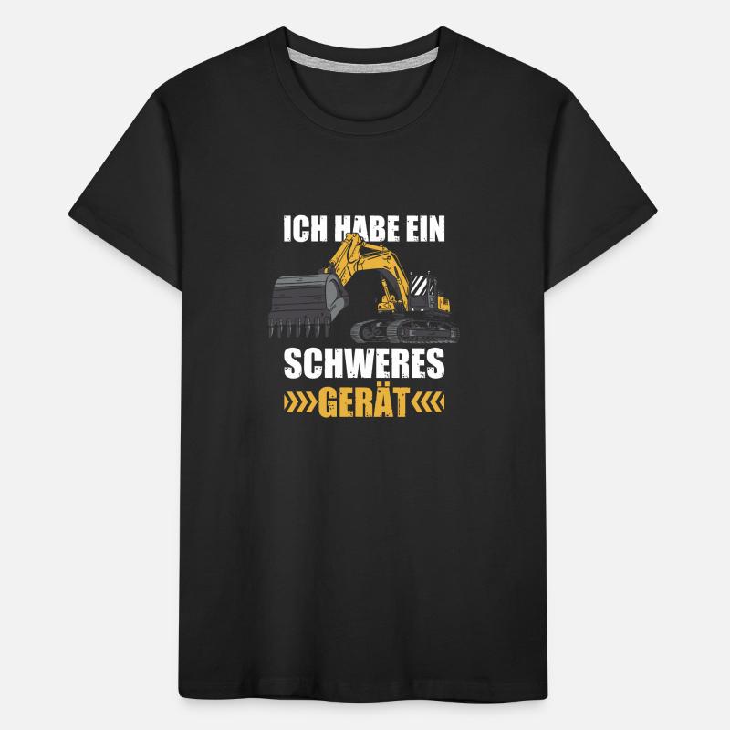 Schweres Gerät Baggerführer Baggerfahrer Bagger Kinder Premium Bio T-Shirt