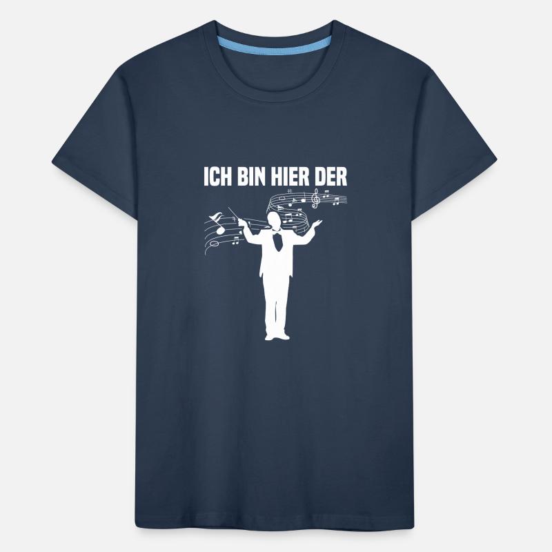 Ich bin hier der Dirigent Chorleiter Dirigenten Kinder Premium Bio T-Shirt
