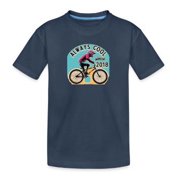 Always Cool Since 2018. Biker BMX. - Kinder Premium Bio T-Shirt - Navy - Vorne