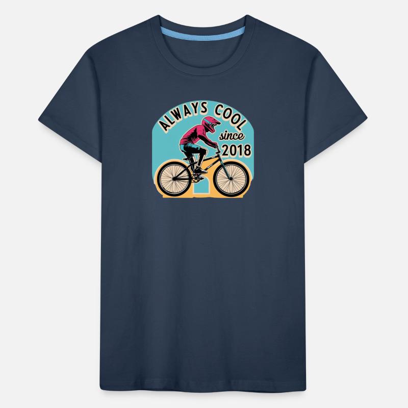 Always Cool Since 2018. Biker BMX. Kinder Premium Bio T-Shirt