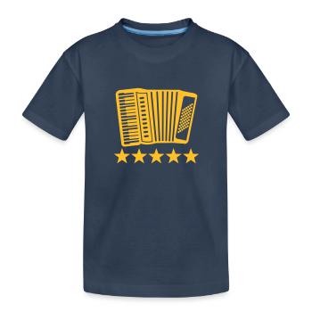 Accordéon - T-shirt bio Premium Enfant - bleu marine - Devant