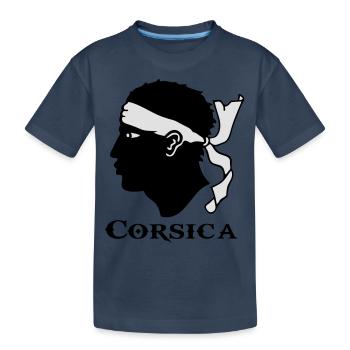 corsica corse - T-shirt bio Premium Enfant - bleu marine - Devant