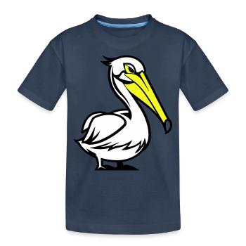 Bande dessinée Pelikan - T-shirt bio Premium Enfant - bleu marine - Devant