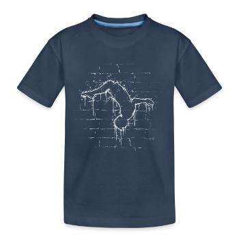 Street Art BackFlip Tricking Parkour Freerunning - T-shirt bio Premium Enfant - bleu marine - Devant