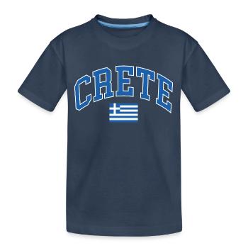 Crète - T-shirt bio Premium Enfant - bleu marine - Devant