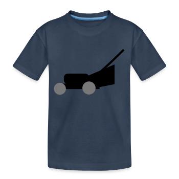 Tondeuses à gazon - T-shirt bio Premium Enfant - bleu marine - Devant