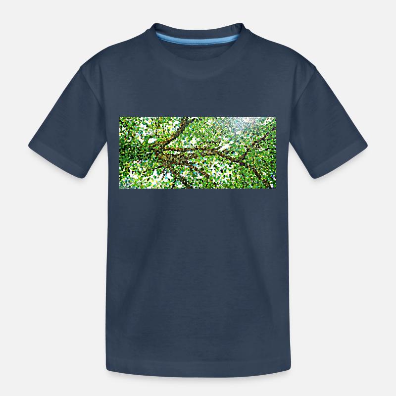 Die anmutigen Äste eines Baumes - Kinder Premium Bio T-Shirt - Navy
