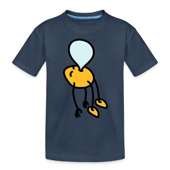 chewing_gum_man - T-shirt bio Premium Enfant - bleu marine - Devant