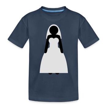wedding_woman - T-shirt bio Premium Enfant - bleu marine - Devant