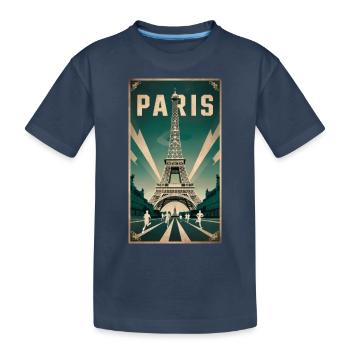 Paris | France | Sports Competition | 2024 | - Kids' Premium Organic T-Shirt - navy - Front