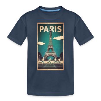 Paris | France | Sports Competition | 2024 | - Kids' Premium Organic T-Shirt - navy - Front