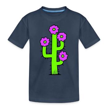 Cactus Plante Épineux Épineux Déserts Cactus - T-shirt bio Premium Enfant - bleu marine - Devant