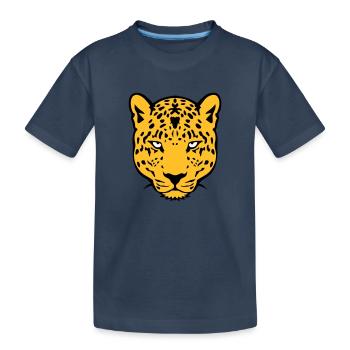 leopards animal sauvage 30 - T-shirt bio Premium Enfant - bleu marine - Devant