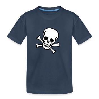 Skull - T-shirt bio Premium Enfant - bleu marine - Devant