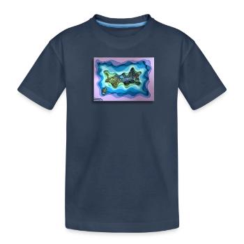 Pays des merveilles - T-shirt bio Premium Enfant - bleu marine - Devant