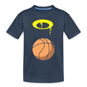 Basket-ball 5 0 03 - T-shirt bio Premium Enfant - bleu marine - Devant