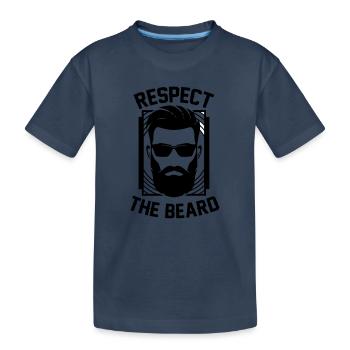 Respecter Le roi barbe respecte Barde - T-shirt bio Premium Enfant - bleu marine - Devant